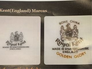 Royal Kent Vajilla Porcelana Azul y Blanca