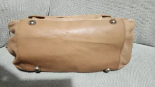 Bolso Piel Massimo Dutti Beige
