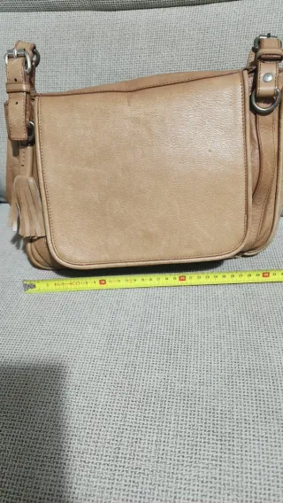 Bolso Piel Massimo Dutti Beige