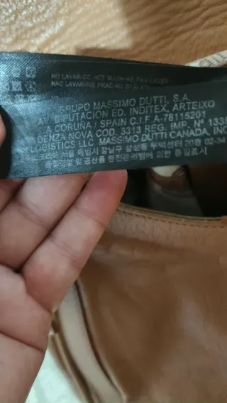 Bolso Piel Massimo Dutti Beige