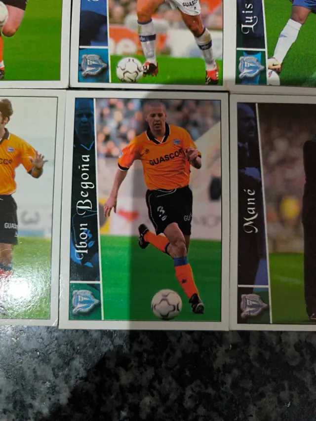 Lote cromos Alavés Mundicromo 2003