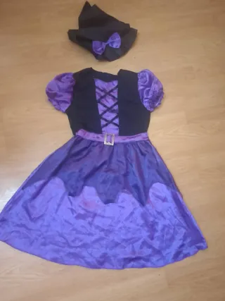 Disfraz Bruja Morado Talla Infantil