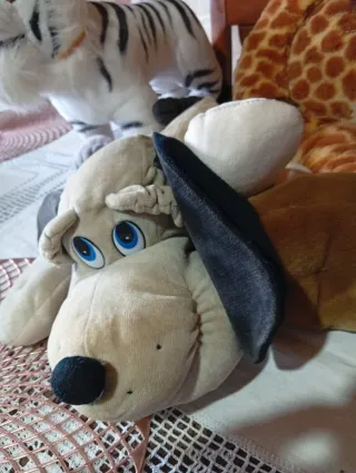 Lote Peluches: Tigre, Jirafa y Perro