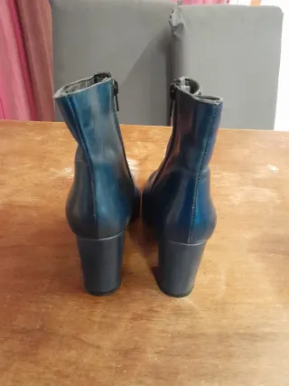 Stivaletti donna blu tacco J -eró