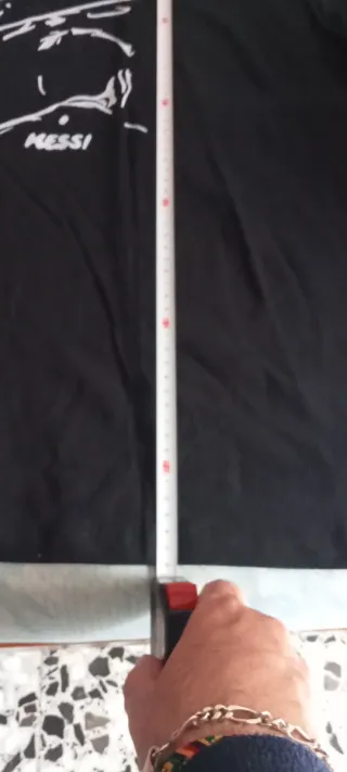 Camiseta Negra Messi Talla XXL Algodón barcelona