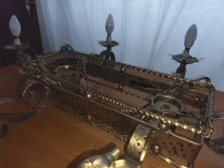 Lámpara de techo vintage con 8 puntos de luz