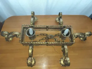 Lámpara de techo vintage con 8 puntos de luz