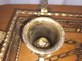 Lámpara de techo vintage con 8 puntos de luz