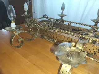 Lámpara de techo vintage con 8 puntos de luz