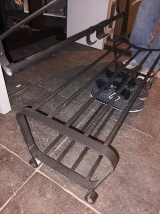 Zapatero y mueble entrada metal