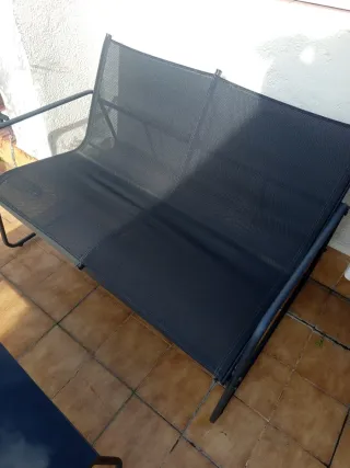 Conjunto Muebles Terraza Negro