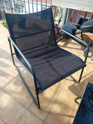 Conjunto Muebles Terraza Negro