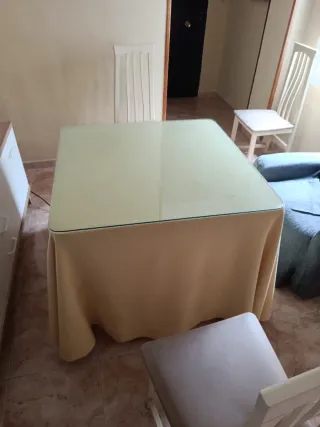 Cristal para mesa cuadrada