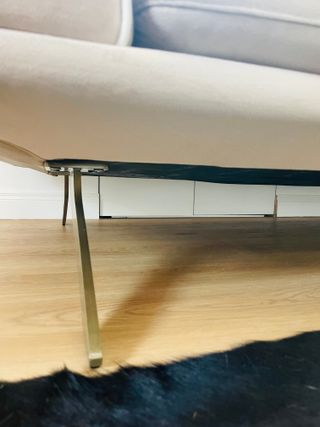 Divano 3 posti in velluto beige