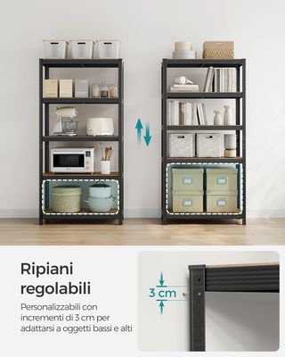 Set di 2 Scaffalature, 40 x 90 x 180 cm, Max Caric