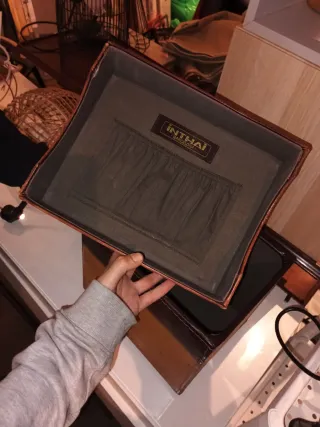 Caja de cuero vintage