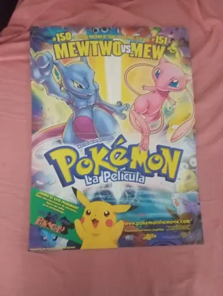 Póster Pokémon La Película Mewtwo vs Mew