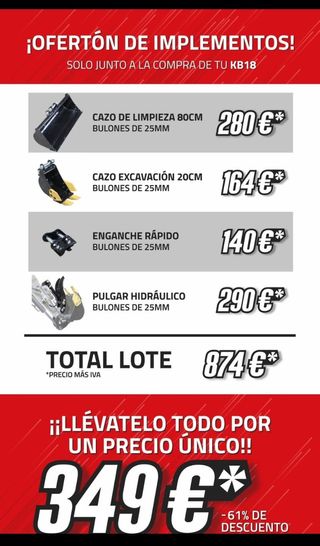 Miniexcavadora SM 2500kg Cabina y A/A