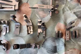 Prensatelas y caracoles para máquina de coser