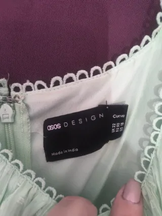 Vestido largo plumeti verde