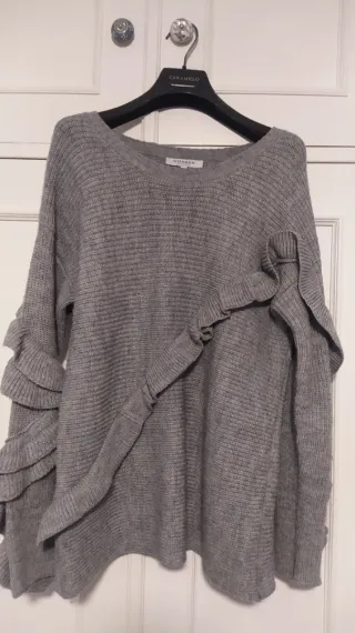 Jersey Morgan Gris Talla L Volantes