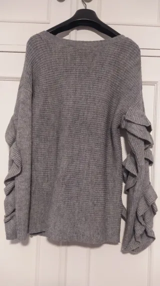 Jersey Morgan Gris Talla L Volantes