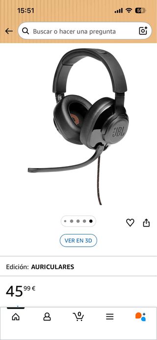 Auriculares JBL Quantum 200 Nuevos