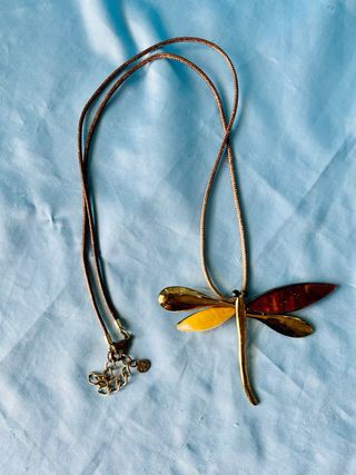 Colgante Libélula Dorado y Marron Amarillo Vie Or