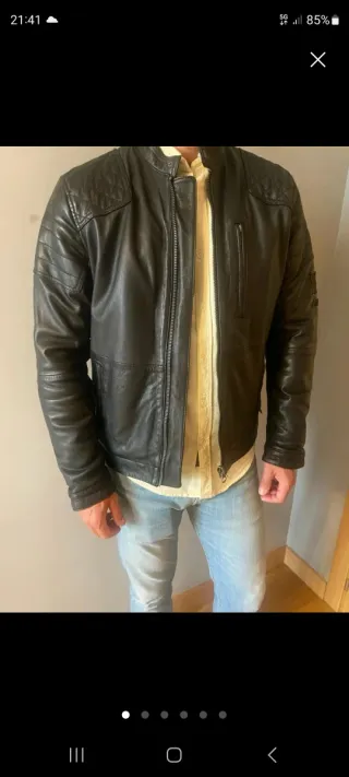 Cazadora de cuero Pepe Jeans Talla L