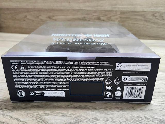 Monster High Wednesday Rave’N Merlina Gótico NUEVO