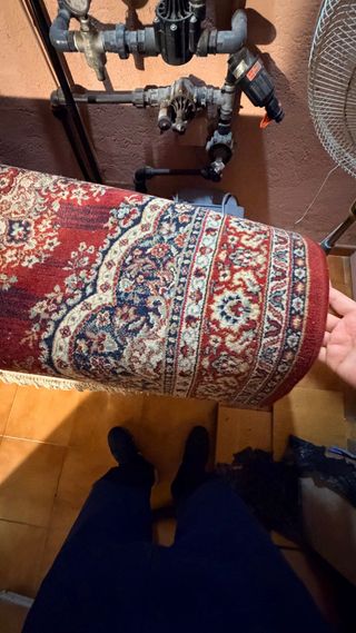 Alfombra Soumak P.10 Prestige Lana Beige/Roja