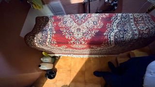 Alfombra Soumak P.10 Prestige Lana Beige/Roja