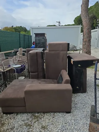 Sofá modular marrón tela REGALO LLEVA LO