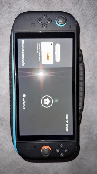 Nintendo Switch + Super Mario Odyssey + Funda