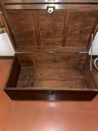 Pareja de arcones antiguos vintage de madera