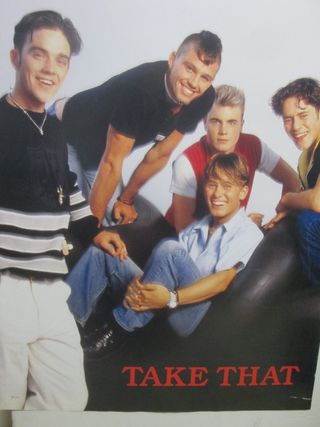 Poster Take That cm 61x91 vintage anni '90