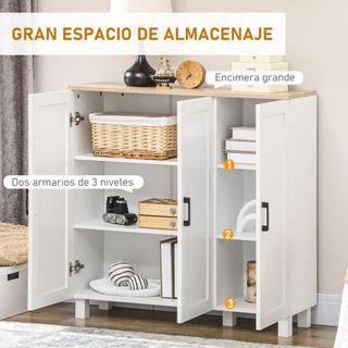Aparador de Salón Mueble Buffet con 3 Puertas