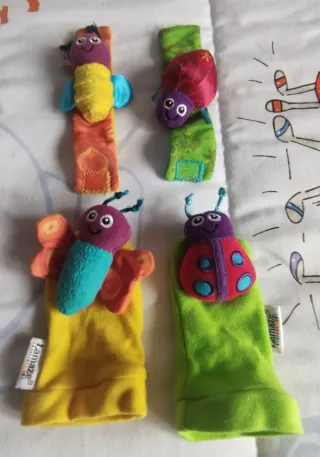 Sonajeros Lamaze para muñecas y pie  0 a 1 2 meses