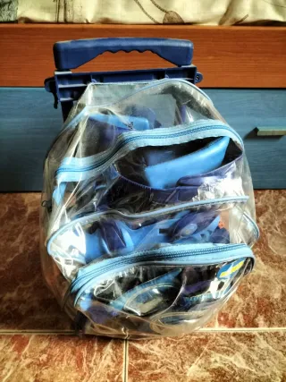 Patines en línea azules para niños