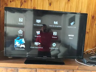 Televisión Philips Negra