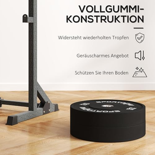 Set di 2 Dischi Palestra da 20kg per Bilanciere e