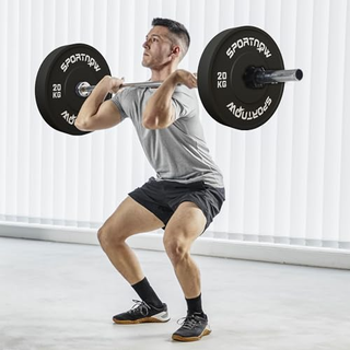 Set di 2 Dischi Palestra da 20kg per Bilanciere e