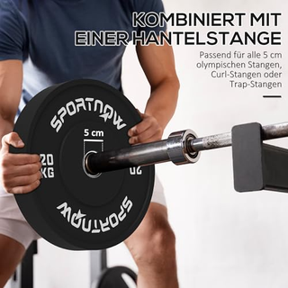 Set di 2 Dischi Palestra da 20kg per Bilanciere e