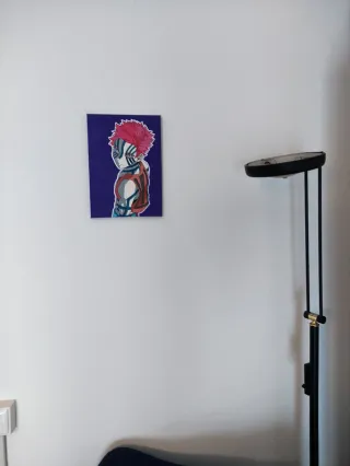 Poster tela Akaza Demon Slayer 35x25 cm