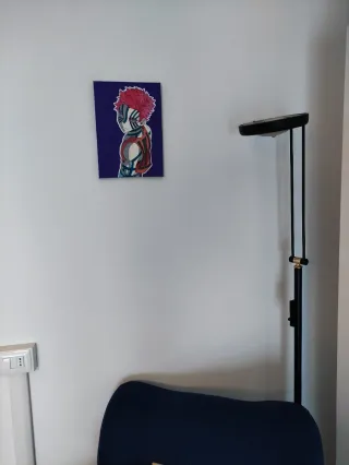 Poster tela Akaza Demon Slayer 35x25 cm