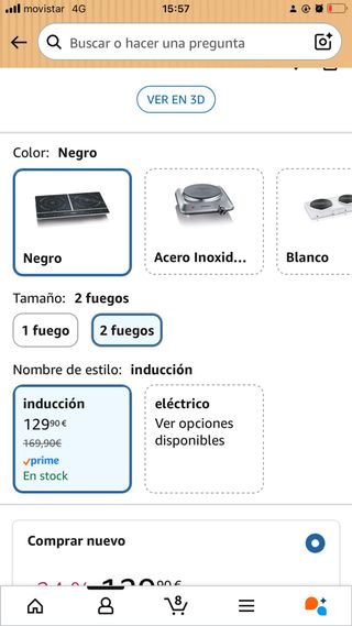 placa inducción Severin 2 fuegos