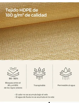 Toldo rectangular exterior