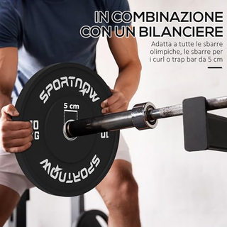 Set di 2 Dischi Palestra da 10kg per Bilanciere e