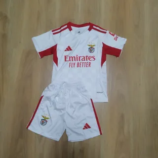 Conjunto Criança Benfica Adidas Branco/Vermelho