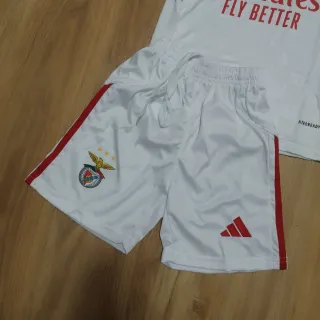 Conjunto Criança Benfica Adidas Branco/Vermelho